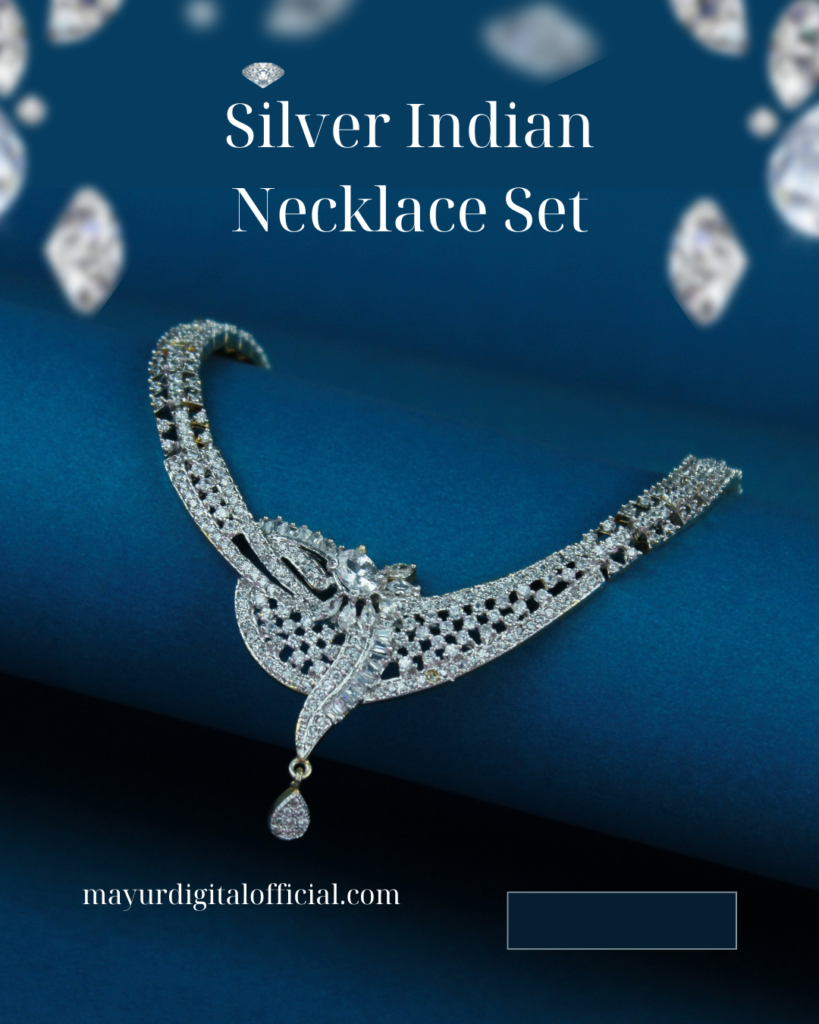 Silver Indian Necklace Set